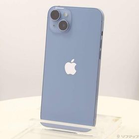〔中古〕Apple(アップル) iPhone14 Plus 128GB ブルー MQ4H3J／A SIMフリー〔198-ud〕