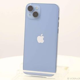 〔中古〕Apple(アップル) iPhone14 Plus 128GB ブルー MQ4H3J／A SIMフリー〔258-ud〕