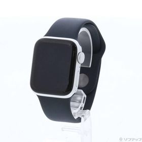 〔中古〕Apple(アップル) Apple Watch SE 第2世代 GPS 40mm シルバーアルミニウムケース ミッドナイトスポーツバンド〔368-ud〕