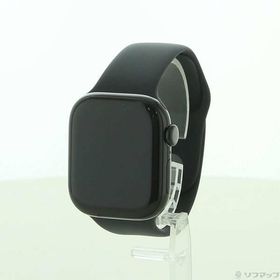 〔中古〕Apple(アップル) Apple Watch Series 10 GPS 42mm ジェットブラックアルミニウムケース ブラックスポーツバンド〔276-ud〕