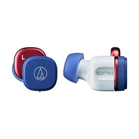 オーディオテクニカ 完全ワイヤレス Bluetoothイヤホン(ネイビーレッド) audio-technica ATH-SQ1TW2-NRD 返品種別A
