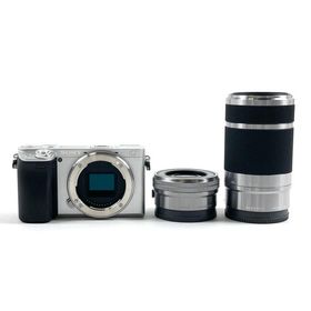 ソニー SONY α6400 ダブルズームレンズキット ILCE-6400Y シルバー デジタル ミラーレス 一眼カメラ 中古