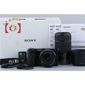 【中古】SONY ソニー α VLOGCAM ZV-E10 ダブルズームレンズキット ブラック シャッター回数僅少 元箱付き