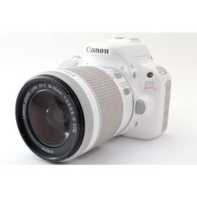 【中古】Canon EOS Kiss X7 レンズキット ホワイト★極上美品★ ストラップ付き