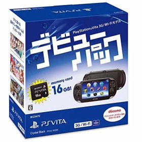 【中古】PlayStation Vita デビューパック 3G/Wi-Fiモデル クリスタル・ブラック