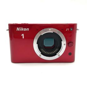 【全額返金保証】【最速発送】Nikon デジタル一眼 Nikon 1 J1 ボディ レッド 美品 動作確認済