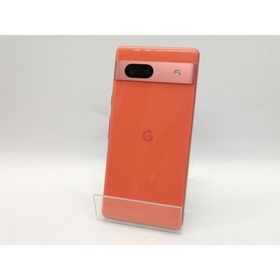 【中古】Google au 【SIMフリー】 Pixel 7a コーラル 8GB 128GB G82U8【大須アメ横】保証期間１ヶ月【ランクB】