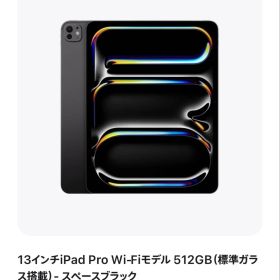 Apple iPad Pro（M4) 13インチ Wi-fiモデル 512GB