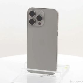 〔中古品〕 iPhone15 Pro Max 1TB ナチュラルチタニウム MU713J／A SIMフリー【258】