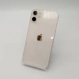【中古】Apple au 【SIMロック解除済み】 iPhone 12 mini 64GB ホワイト MGA63J/A【広島本通】保証期間１ヶ月【ランクC】