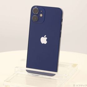 (中古)Apple iPhone12 mini 64GB ブルー MGAP3J/A SIMフリー(344-ud)