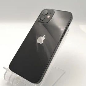 【中古】Apple au 【SIMロック解除済み】 iPhone 12 mini 128GB ブラック MGDJ3J/A【ECセンター】保証期間１ヶ月【ランクA】