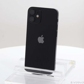 (中古)Apple iPhone12 mini 64GB ブラック MGA03J/A SIMフリー(198-ud)