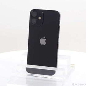 (中古)Apple iPhone12 mini 64GB ブラック MGA03J/A SIMフリー(305-ud)