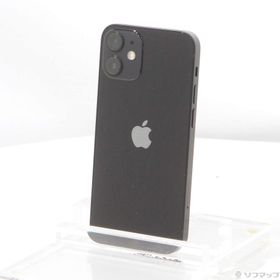 (中古)Apple iPhone12 mini 64GB ブラック MGA03J/A SIMフリー(258-ud)