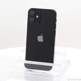 (中古)Apple iPhone12 mini 64GB ブラック MGA03J/A SIMフリー(276-ud)
