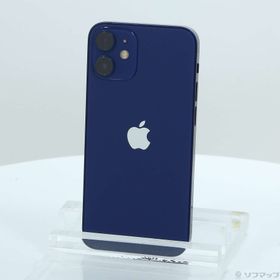 (中古)Apple iPhone12 mini 64GB ブルー MGAP3J/A SIMフリー(348-ud)