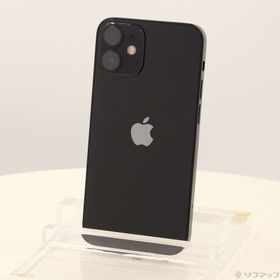 (中古)Apple iPhone12 mini 128GB ブラック MGDJ3J/A SIMフリー(295-ud)