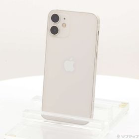 (中古)Apple iPhone12 mini 64GB ホワイト MGA63J/A SIMフリー(258-ud)