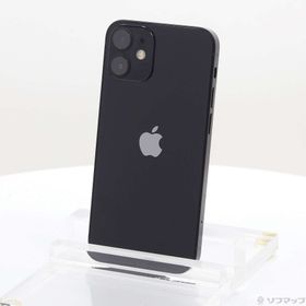(中古)Apple iPhone12 mini 64GB ブラック MGA03J/A SIMフリー(344-ud)