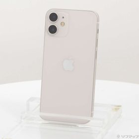 (中古)Apple iPhone12 mini 128GB ホワイト MGDM3J/A SIMフリー(377-ud)