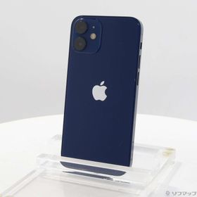 (中古)Apple iPhone12 mini 64GB ブルー MGAP3J/A SIMフリー(368-ud)