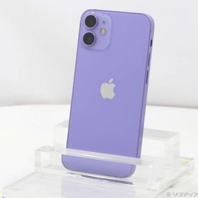 (中古)Apple iPhone12 mini 128GB パープル MJQD3J/A SIMフリー(297-ud)