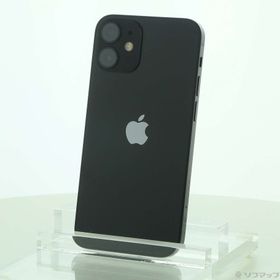 (中古)Apple iPhone12 mini 64GB ブラック MGA03J/A SIMフリー(344-ud)