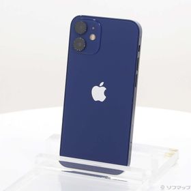(中古)Apple iPhone12 mini 64GB ブルー MGAP3J/A SIMフリー(262-ud)