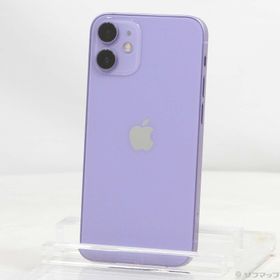 (中古)Apple iPhone12 mini 64GB パープル MJQC3J/A SIMフリー(368-ud)