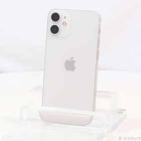 (中古)Apple iPhone12 mini 128GB ホワイト MGDM3J/A SIMフリー(297-ud)