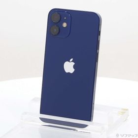 (中古)Apple iPhone12 mini 256GB ブルー NGDV3J/A SIMフリー(377-ud)
