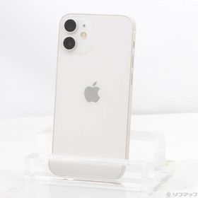 (中古)Apple iPhone12 mini 64GB ホワイト MGA63J/A SIMフリー(344-ud)
