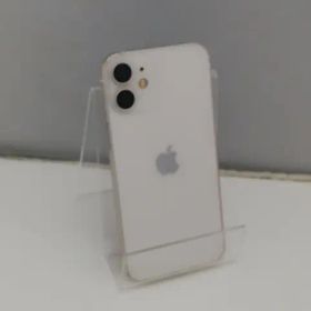 【中古】Apple au 【SIMロック解除済み】 iPhone 12 mini 128GB ホワイト MGDM3J/A【秋葉3号】保証期間１ヶ月【ランクC】