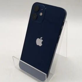 【中古】Apple au 【SIMロック解除済み】 iPhone 12 mini 64GB ブルー MGAP3J/A【熊本】保証期間１ヶ月【ランクA】