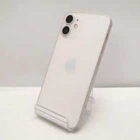 【中古】Apple au 【SIMロック解除済み】 iPhone 12 mini 128GB ホワイト MGDM3J/A【仙台駅東口】保証期間１ヶ月【ランクC】