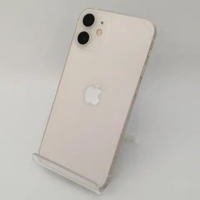 【中古】Apple au 【SIMロック解除済み】 iPhone 12 mini 128GB ホワイト MGDM3J/A【博多】保証期間１ヶ月【ランクA】
