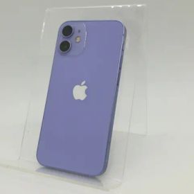 【中古】Apple docomo 【SIMロック解除済み】 iPhone 12 mini 128GB パープル MJQD3J/A【道玄坂】保証期間１ヶ月【ランクB】