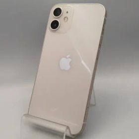 【中古】Apple SoftBank 【SIMロック解除済み】 iPhone 12 mini 64GB ホワイト MGA63J/A【秋葉本店】保証期間１ヶ月【ランクC】