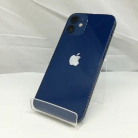 【中古】Apple SoftBank 【SIMロック解除済み】 iPhone 12 mini 128GB ブルー MGDP3J/A【札幌】保証期間１ヶ月【ランクC】