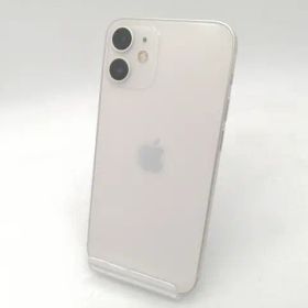 【中古】Apple 国内版 【SIMフリー】 iPhone 12 mini 128GB ホワイト MGDM3J/A【大阪本店】保証期間１ヶ月【ランクC】