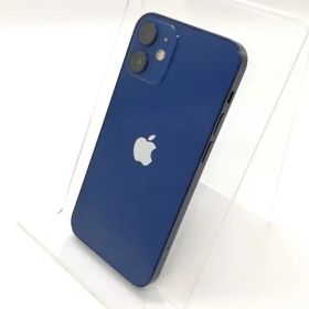 【中古】Apple 国内版 【SIMフリー】 iPhone 12 mini 128GB ブルー MGDP3J/A【秋葉4号】保証期間１ヶ月【ランクC】