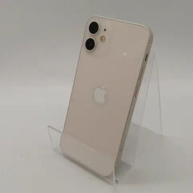 【中古】Apple 国内版 【SIMフリー】 iPhone 12 mini 128GB ホワイト MGDM3J/A【OSU301】保証期間１ヶ月【ランクC】