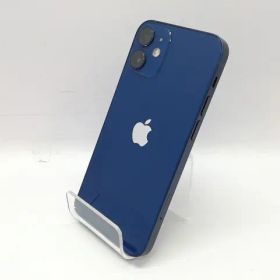 【中古】Apple au 【SIMロック解除済み】 iPhone 12 mini 128GB ブルー MGDP3J/A【立川フロム中武】保証期間１ヶ月【ランクB】