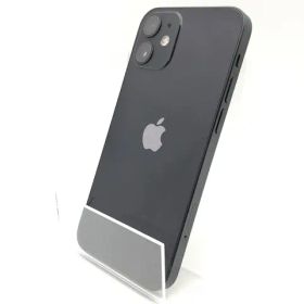 【中古】Apple SoftBank 【SIMロック解除済み】 iPhone 12 mini 64GB ブラック MGA03J/A【熊本】保証期間１ヶ月【ランクB】
