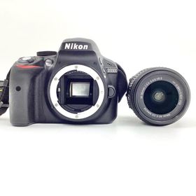 ニコン(Nikon)の【全額返金保証】【最速発送】Nikon デジタル一眼 D3300 18-55 VRII レンズキット [ブラック] 動作確認済(デジタル一眼)
