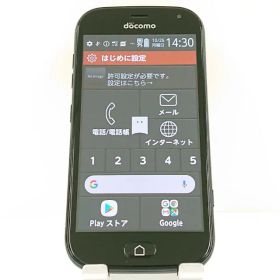 らくらくスマートフォン me F-01L ドコモ ブラック 送料無料 本体 c11868 【中古】