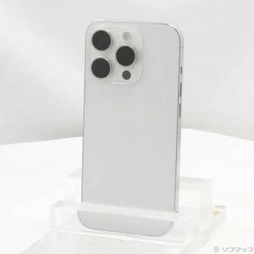 〔中古品〕 iPhone15 Pro 256GB ホワイトチタニウム MTUD3J／A SIMフリー【348】