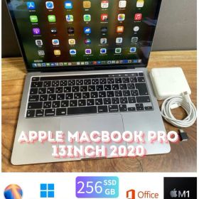 【中古】送料無料［訳あり］Apple MacBook Pro 13inch 2020/Apple M1/8GB/SSD256GB/Windows11/Office 2024保証あり 初期設定不要 無料サポート