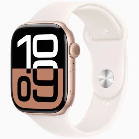 Apple Watch Series 10 GPSモデル 46mm MWWU3J/A [ローズゴールド・ライトブラッシュスポーツバンド M/L]/Apple